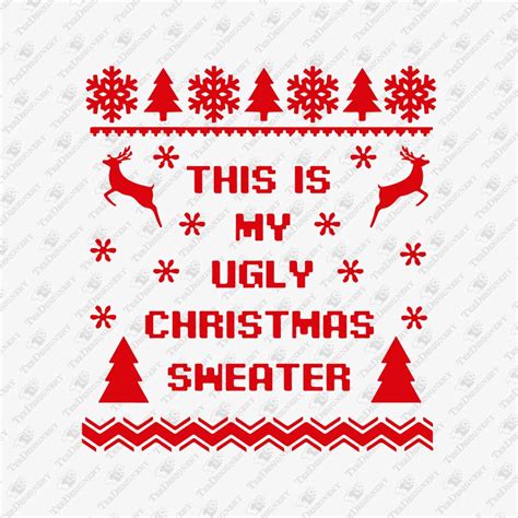 Download Free Christmas Svg, Ugly Christmas Sweater Svg, Fa La La Carol Easy Edite